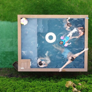 Piscine spa conteneur 3.0mx 2.5m avec jacuzzi, Forfait Confort