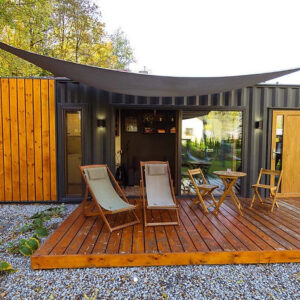 Maison conteneur habitable toute l’année – 25 m² de confort et modernité