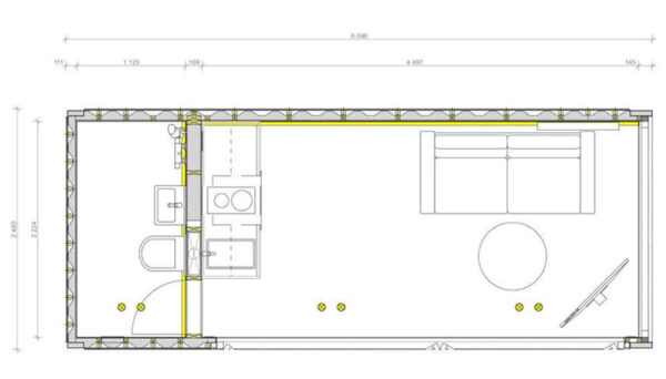 Tiny House Container Recyclé « Bliss » – 13,2 m², Écologique et Confortable – Image 12