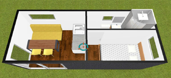 Conteneur Maison 17m² – Compacte et Entièrement Équipée – Image 4