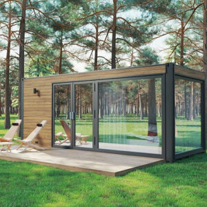 Tiny House Container Recyclé « Bliss » – 13,2 m², Écologique et Confortable