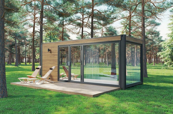 Tiny House Container Recyclé « Bliss » – 13,2 m², Écologique et Confortable